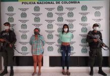 Dos personas son capturadas en flagrancia por el delito de extorsión