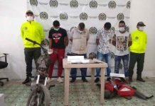 Fiscalía desarticuló ‘Los Destructores’ banda dedicada al hurto a personas en Aracataca y Fundación (Magdalena)