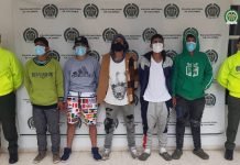 Asegurados 5 presuntos miembros de la banda Los Biker por hurto y concierto para delinquir