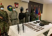 Siete integrantes del ELN se entregaron de forma voluntaria al Ejército Nacional en Bojayá, Chocó