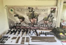 Ejército Nacional incautó abundante material de guerra perteneciente al GAO-r Jaime Martínez