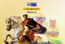 El 24 de julio de 1783 nació en Caracas el sol de América, Simón José Antonio de la Santísima Trinidad Bolívar Palacios Ponte y Blanco.