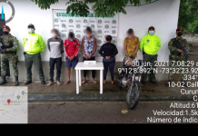 Cinco presuntos integrantes del grupo delincuencial organizado GDO Los Patilleros fueron capturados por el Ejército en el Cesar