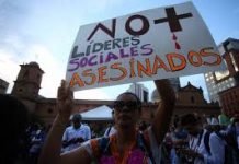 Según el registro de Indepaz, en Colombia van 100 líderes sociales y defensores de derechos humanos asesinados en el 2021.