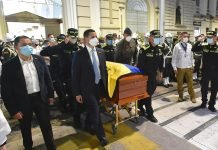 Ministro del Interior asistió a honras fúnebres de los Patrulleros asesinados en Santander de Quilichao