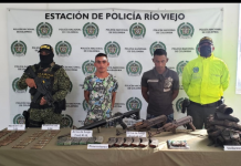 Capturado dos presuntos integrantes del clan del golfo en el sur de Bolívar,