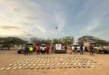 Capturados en La Guajira seis presuntos integrantes del Clan del Golfo que tenían en su poder 120 kilogramos de clorhidrato de cocaína