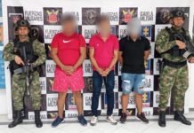 Envían a la cárcel a tres presuntos integrantes del Clan del Golfo investigados por homicidio, tráfico y porte de armas en el Cesar