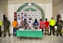 Ejército Nacional y Policía capturaron a siete sujetos en el Magdalena Medio antioqueño