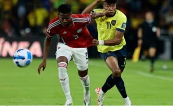 Colombia consiguió un punto de oro en Quito